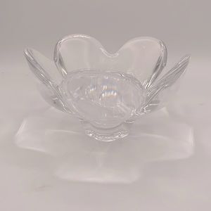Orrefors Flower Shaped Crystal Bowl